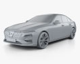 VinFast LUX A2.0 Concept 2021 Modello 3D clay render