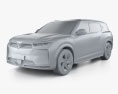 VinFast VF E36 2024 3D-Modell clay render