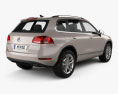Volkswagen Touareg 하이브리드 2013 3D 모델  back view