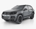 Volkswagen Touareg 混合動力 2013 3D模型 wire render