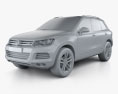 Volkswagen Touareg гібрид 2013 3D модель clay render