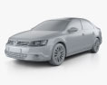 Volkswagen Jetta (Sagitar) 2011 3d model clay render