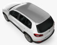 Volkswagen Tiguan 2012 3D-Modell Draufsicht