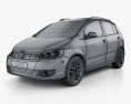 Volkswagen Golf Plus 2011 3D 모델  wire render