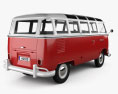 Volkswagen Transporter T1 1950 3Dモデル 後ろ姿
