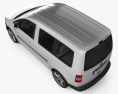 Volkswagen Caddy 2014 3D模型 顶视图
