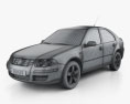 Volkswagen Jetta City Modello 3D wire render