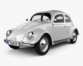 Volkswagen Beetle 1949 Modello 3D