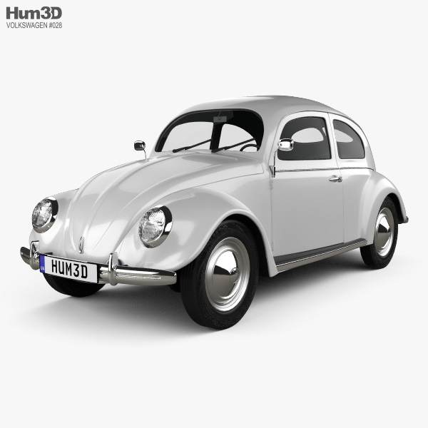 Volkswagen Beetle 1949 3D 모델 