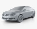Volkswagen Passat B6 2012 3D 모델  clay render