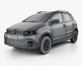 Volkswagen CrossFox 2014 Modelo 3D wire render