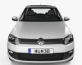 Volkswagen Fox 5门 2014 3D模型 正面图