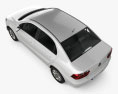 Volkswagen Voyage 2014 3Dモデル top view