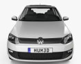 Volkswagen Fox 3-Türer 2014 3D-Modell Vorderansicht