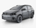 Volkswagen SpaceFox Cross (Suran) 2014 Modelo 3D wire render