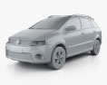 Volkswagen SpaceFox Cross (Suran) 2014 Modèle 3d clay render