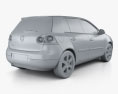 Volkswagen Golf Mk5 пятидверный 2009 3D модель