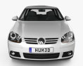 Volkswagen Golf Mk5 3 puertas 2009 Modelo 3D vista frontal