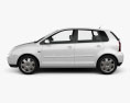 Volkswagen Polo Mk4 5도어 2009 3D 모델  side view