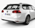 Volkswagen Golf Mk7 variant 2016 3D 모델 