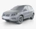 Volkswagen Tiguan Track & Style R-Line US 2014 3Dモデル clay render