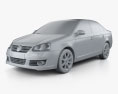 Volkswagen Jetta (A5) 2010 Modello 3D clay render