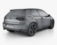 Volkswagen Golf 3-Türer GTI 2016 3D-Modell