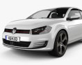 Volkswagen Golf 3도어 GTI 2016 3D 모델 