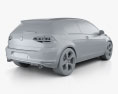 Volkswagen Golf трехдверный GTI 2016 3D модель