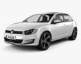 Volkswagen Golf пятидверный GTI 2016 3D модель