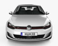 Volkswagen Golf 5 puertas GTI 2016 Modelo 3D vista frontal