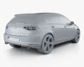 Volkswagen Golf пятидверный GTI 2016 3D модель