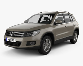 3D model of Volkswagen Tiguan Sport & Style 2014