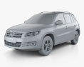 Volkswagen Tiguan Sport & Style 2014 3d model clay render