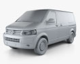 Volkswagen Transporter (T5) Kombi 2014 3D модель clay render