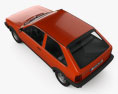 Volkswagen Polo coupe 1994 3D模型 顶视图