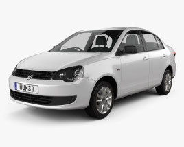 3D model of Volkswagen Polo Vivo sedan 2014