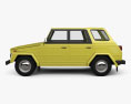 Volkswagen Type 181 1973 3D模型 侧视图