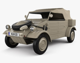 3D model of Volkswagen Kubelwagen 1945