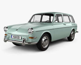 3D model of Volkswagen Type 3 (1600) variant 1965