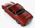 Volkswagen Karmann Ghia 1955 3D模型 顶视图