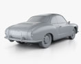 Volkswagen Karmann Ghia 1955 3Dモデル