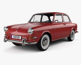 3D model of Volkswagen 1500 (Type 3) notchback 1961
