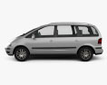 Volkswagen Sharan 2010 3Dモデル side view