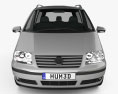 Volkswagen Sharan 2010 3Dモデル front view