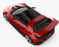 Volkswagen GTI Roadster 2017 3D-Modell Draufsicht