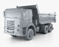 Volkswagen Constellation Tipper Truck 2014 3d model clay render