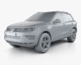 Volkswagen Touareg 2018 3D-Modell clay render