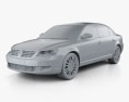 Volkswagen Passat Lingyu 2014 3D-Modell clay render