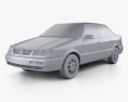 Volkswagen Passat (B4) 轿车 1997 3D模型 clay render
